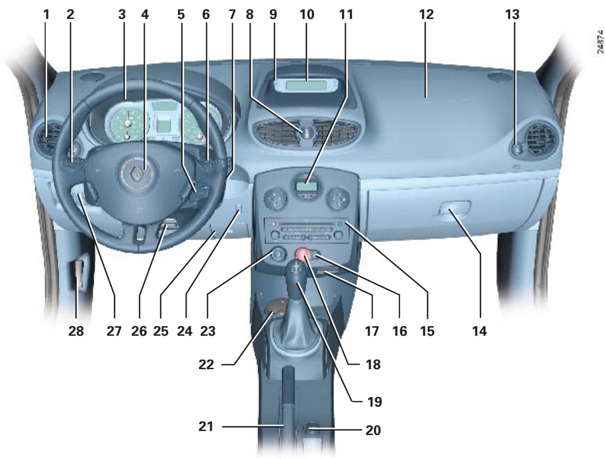 RENAULT CLIO 3 - POSTE DE CONDUITE DIRECTION À GAUCHE - 1