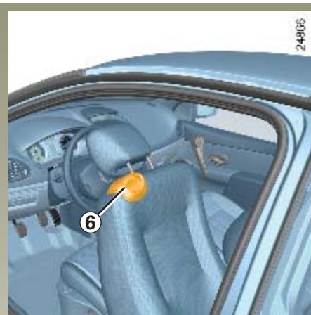 RENAULT CLIO 3 - Pour régler le comport du siège conducteur au niveau des lombaires - 1