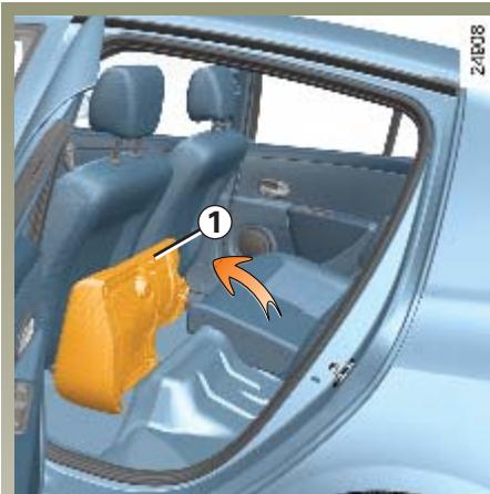 RENAULT CLIO 3 - Pour rabattre l'assise - 1