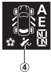 RENAULT CLIO 3 - Fonctionnement du mode semiautomatique (manuel) avec le levier de selection - 1