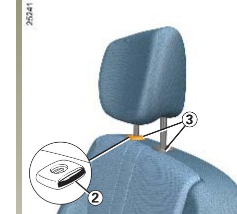 RENAULT CLIO 3 - Pour descendre l'appui-tete - 1