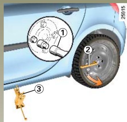 RENAULT CLIO 3 - CHANGEMENT DE ROU - 1