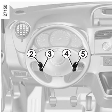 RENAULT KANGOO 2 2012 - RÉGULATEUR-LIMITEUR DE VITESSE : fonction régulateur (3/4) - 1