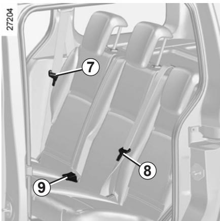 RENAULT KANGOO 2 2012 - CEINTURES DE SECURITE (3/4) - 1