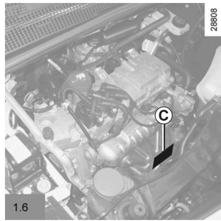 RENAULT KANGOO 2 2012 - PLAQUES D'IDENTIFICATION MOTEUR - 4
