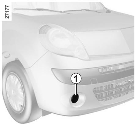 RENAULT KANGOO 2 2012 - FEUX DE BROUILLARD : remplacement des lampes - 1