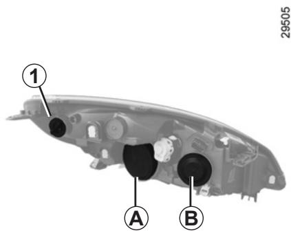 RENAULT SCENIC 3 - PROJECTEURS AVANT : remplacement des lampes (1/2) - 1