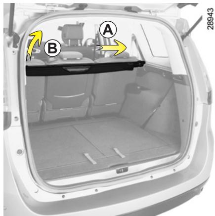 RENAULT SCENIC 3 - Pour enrouler la partieouple du cache-bagages - 1