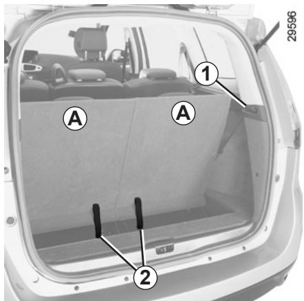 RENAULT SCENIC 3 - FONCTIONNALITE DES SIÉGES ARRÊIRE : version 7 places (1/2) - 1