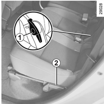 RENAULT SCENIC 3 - FONCTIONNALITE DES SIÉGES ARRIÈRE (1/2) - 1