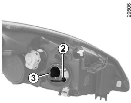 RENAULT SCENIC 3 - PROJECTEURS AVANT : remplacement des lampes (1/2) - 3
