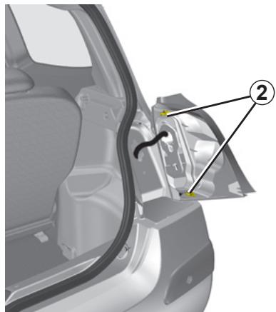 RENAULT TWINGO 2 2007 - FEUX ARRÈRE : remplacement des lampes - 2