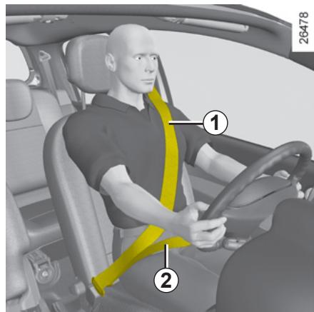 RENAULT TWINGO 2 2007 - Réglage de la position de conduite - 1