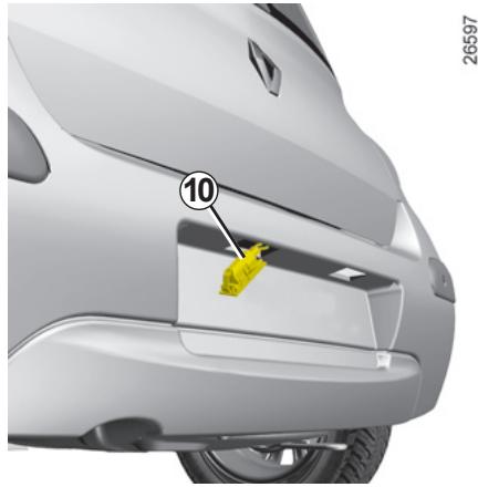 RENAULT TWINGO 2 2007 - Éclaireurs plaque d'immatriculation - 1