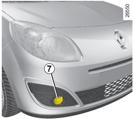 RENAULT TWINGO 2 2007 - PROJECTEURS AVANT : remplacement des lampes (suite) - 1