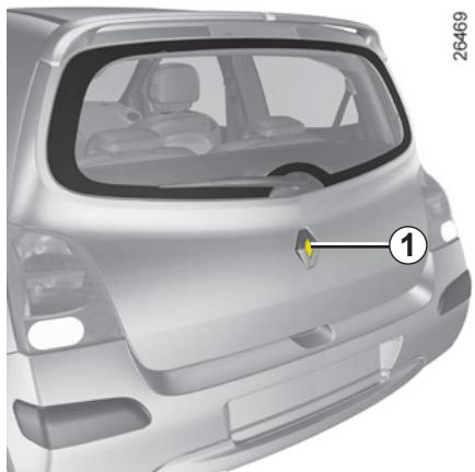 RENAULT TWINGO 2 2007 - COFFRE À BAGAGES - 1