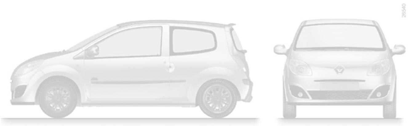 RENAULT TWINGO 2 2007 - Chapitre 6 : Caracteristiques techniques - 1