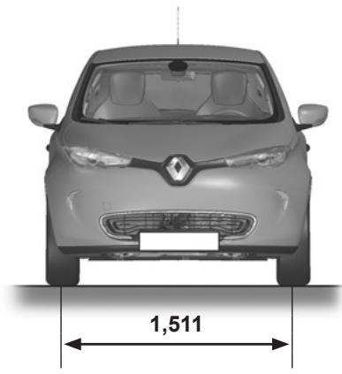 RENAULT ZOE ZE - MASSES (en kg) - 2