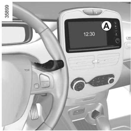 RENAULT ZOE ZE - HEURE ET TEMPERATURE EXTÉRIÉTURE - 1