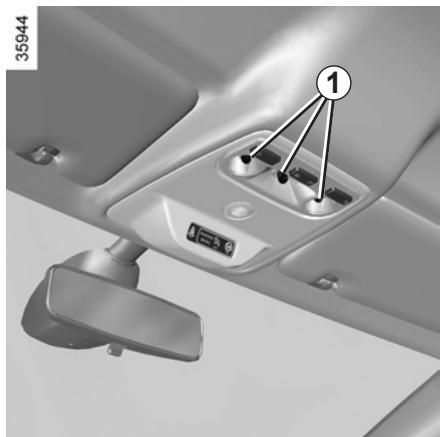 RENAULT ZOE ZE - ÉCLAIRAGE INTÉRIEUR : remplacement des lampes - 1