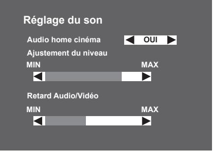 SAGEM DS86 HD - 6-3-3 Réglage du retard audio/vidéo - 1
