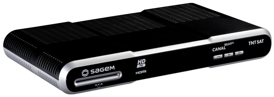 SAGEM DS86 HD - Terminal Haute Définition de réception de TNT gratuite par satellite avec carte d'accès TNTSAT - 1