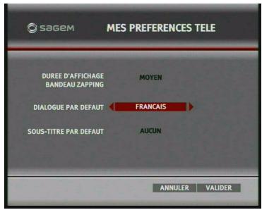 SAGEM DT85N HD - Dialogue par défaut - 1