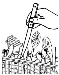WHIRLPOOL WDP340PAFW - USE & CARE GUIDE - Place load pattern (when silverware basket is in lower rack) - 6