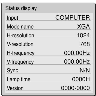 TOSHIBA ET1 - Status display menu - 2