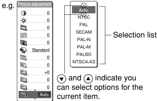 TOSHIBA ET1 - Use the  and  buttons to set the item. - 1