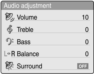 TOSHIBA ET1 - Audio adjustment menu - 2