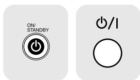 TOSHIBA ET1 - Press the ON/STANDBY button. - 1