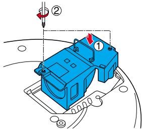 TOSHIBA ET1 - Mount the new lamp. - 1