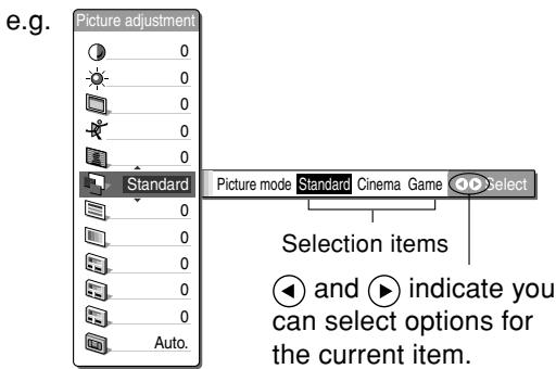 TOSHIBA ET1 - Use the  and 巴 buttons to set the selected item. - 1