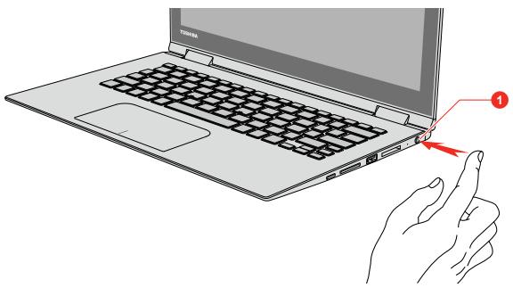 TOSHIBA SATELLITE RADIUS 12 - Turning on the power - 2