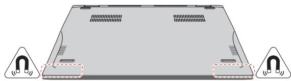 TOSHIBA SATELLITE RADIUS 12 - Magnets location - 2