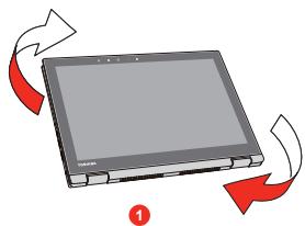 TOSHIBA SATELLITE RADIUS 12 - Changing the screen orientation - 1