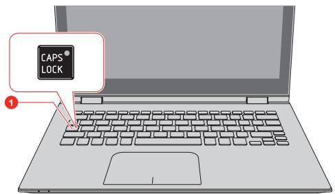 TOSHIBA SATELLITE RADIUS 12 - Keyboard indicator - 1
