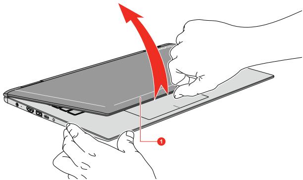 TOSHIBA SATELLITE RADIUS 12 - Opening the display - 8