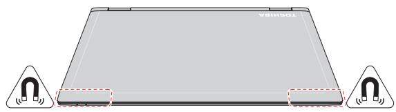 TOSHIBA SATELLITE RADIUS 12 - Magnets location - 1