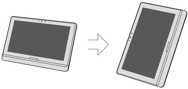 TOSHIBA SATELLITE U920T-119 - Changement de l'orientation de l'écran - 1