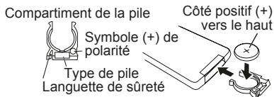 SHARP GX-BT7 - Mise en place de la pile - 2