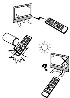 SHARP LC-32CFE6131E,  LC-43CFE6131E - Précautions sur la télécommande - 1