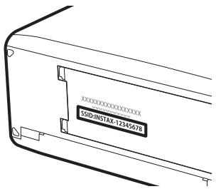 FUJIFILM FINEPIX XP120 - The Printer Name (SSID) and Password - 1