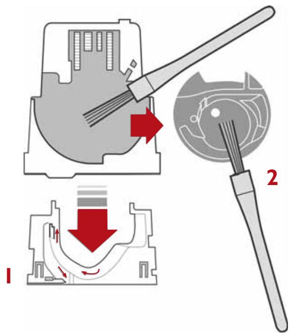 HUSQVARNA 400 COMPUTER - Replacing the Stitch Plate - 2