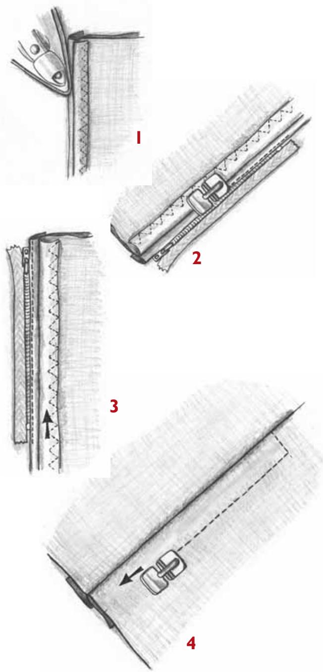 HUSQVARNA 400 COMPUTER - Lapped zipper - 3