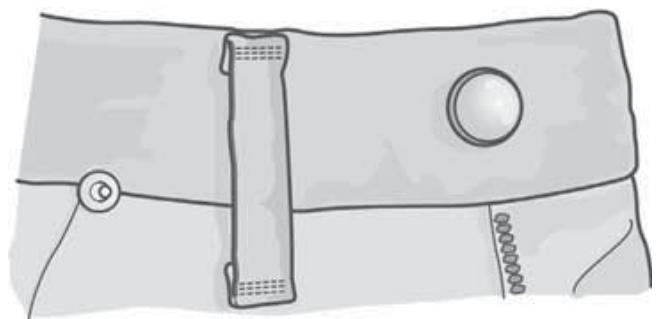 HUSQVARNA 400 COMPUTER - Sewing on belt loops - 1