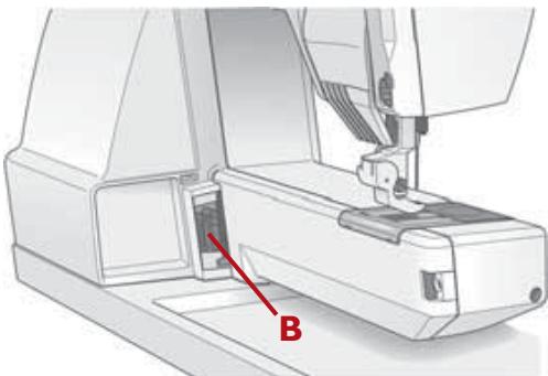 HUSQVARNA 400 COMPUTER - Connecting the Embroidery unit - 6
