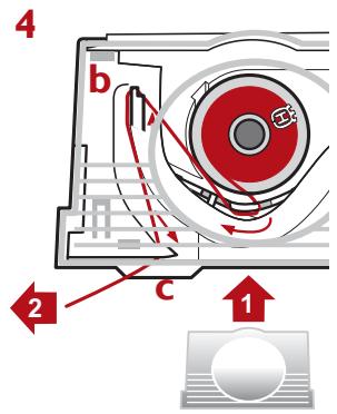 HUSQVARNA 400 COMPUTER - Threading lower thread - 4