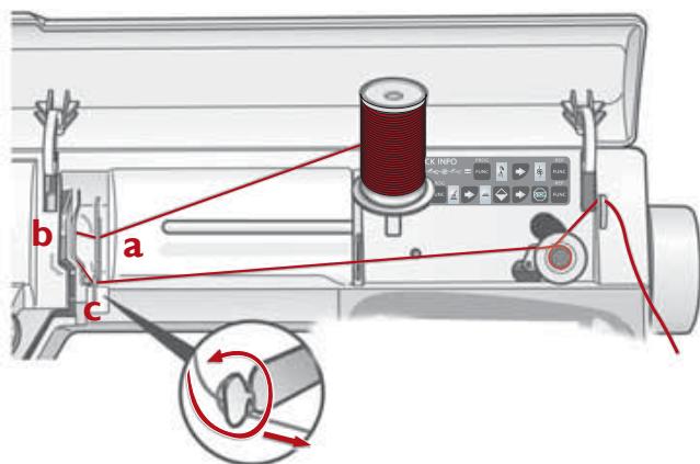 HUSQVARNA 400 COMPUTER - Bobbin winding - vertical spool pin - 2